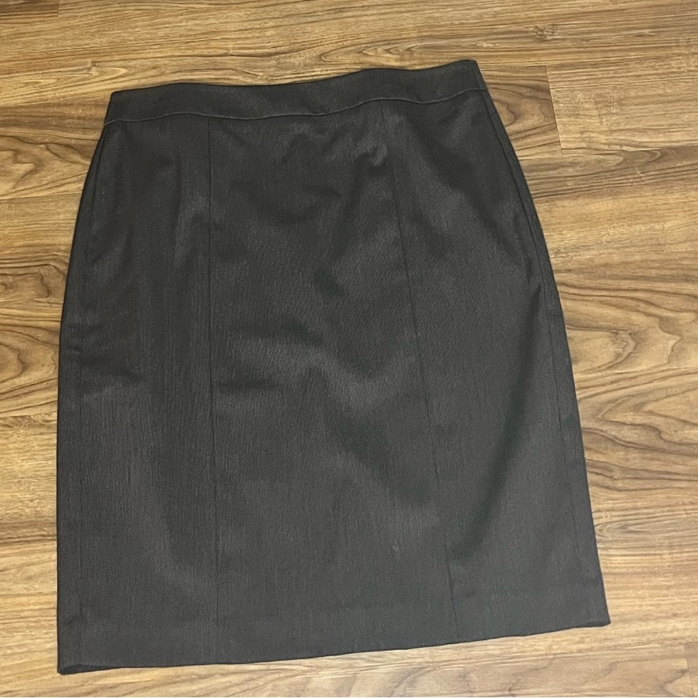 Ann Taylor Factory Brown Chocolate Herringbone Pencil Skirt